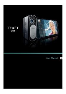 DxO One manual. Camera Instructions.